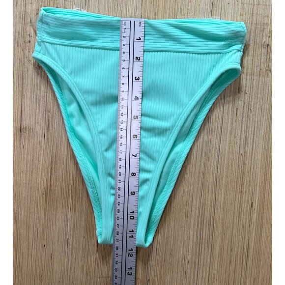 Stoney Clover Ln - Women's High-Waisted Two Piece Bikini In Light - Green - XXS - Picture 10 of 16